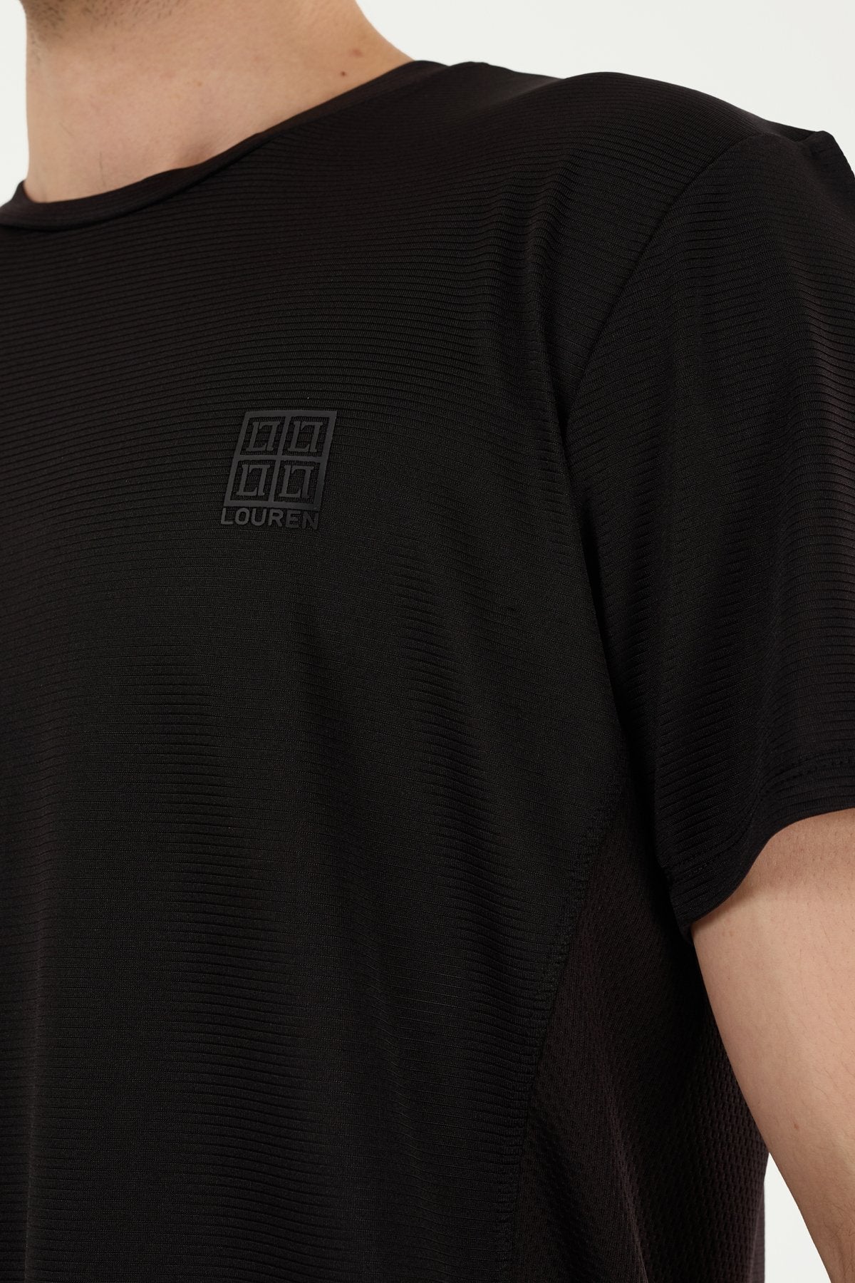 W857 Modal Kumaş Bisiklet Yaka T-shirt