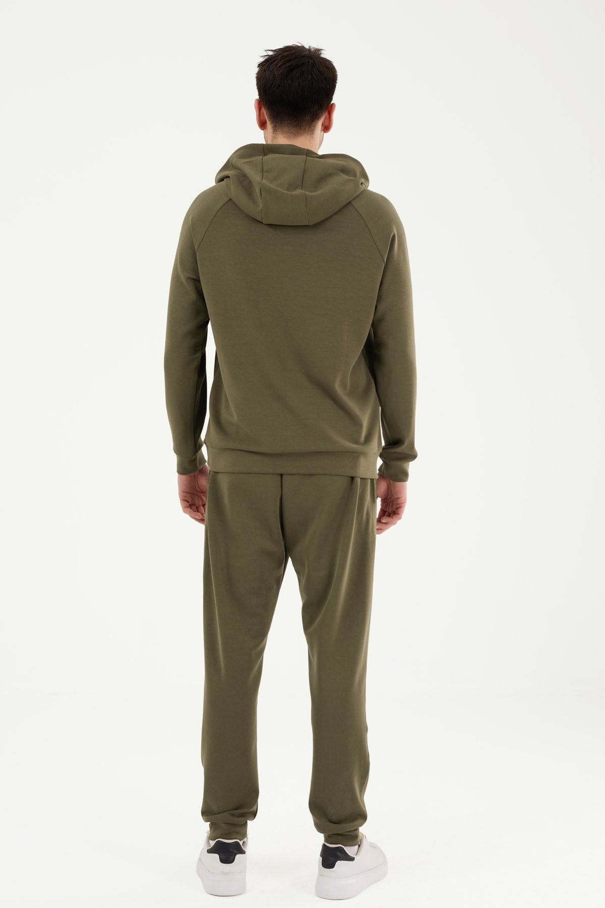 W861 Modal Kumaş Kapüşonlu Spor Üst