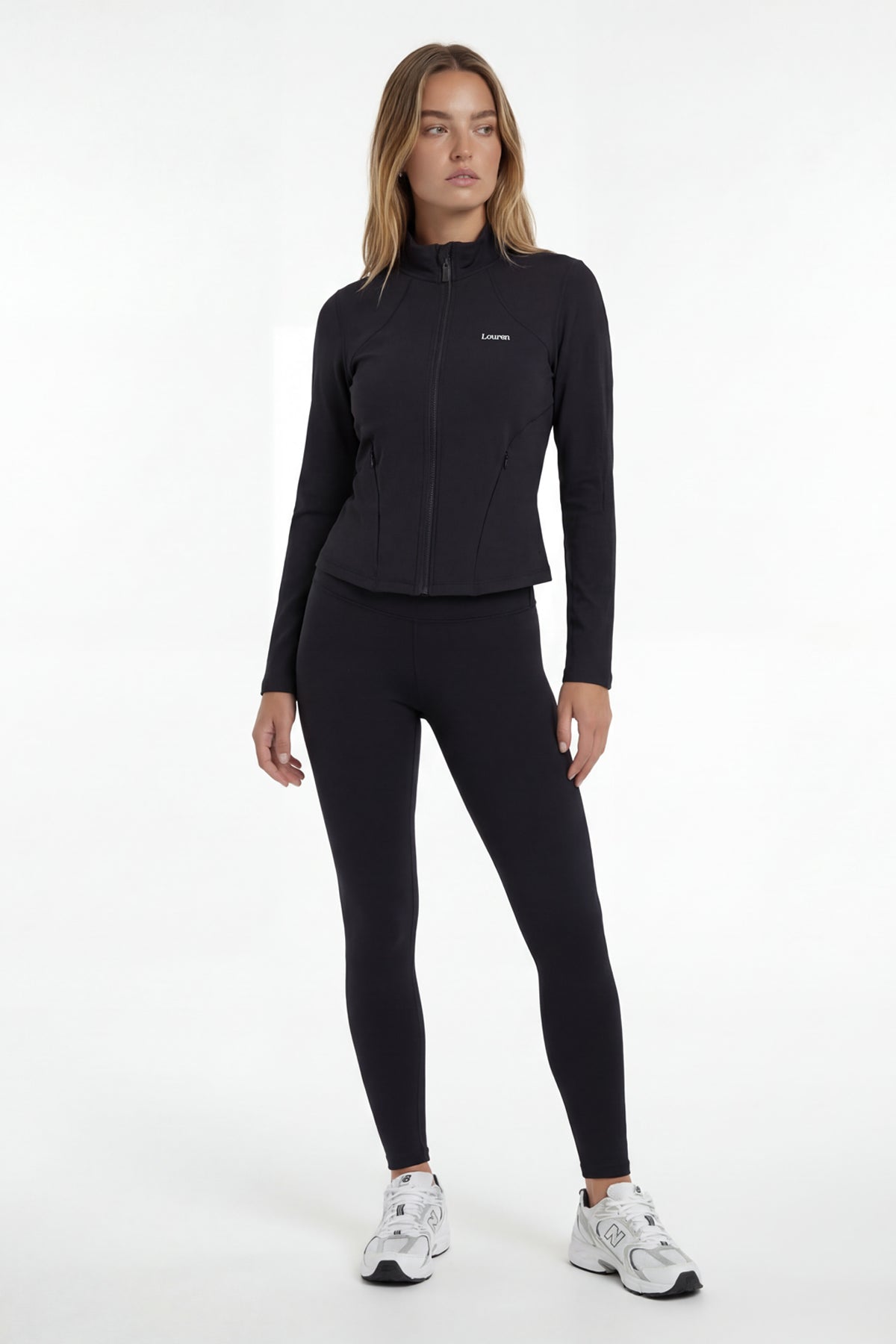 Fermuarlı Teknik Ceket - Siyah