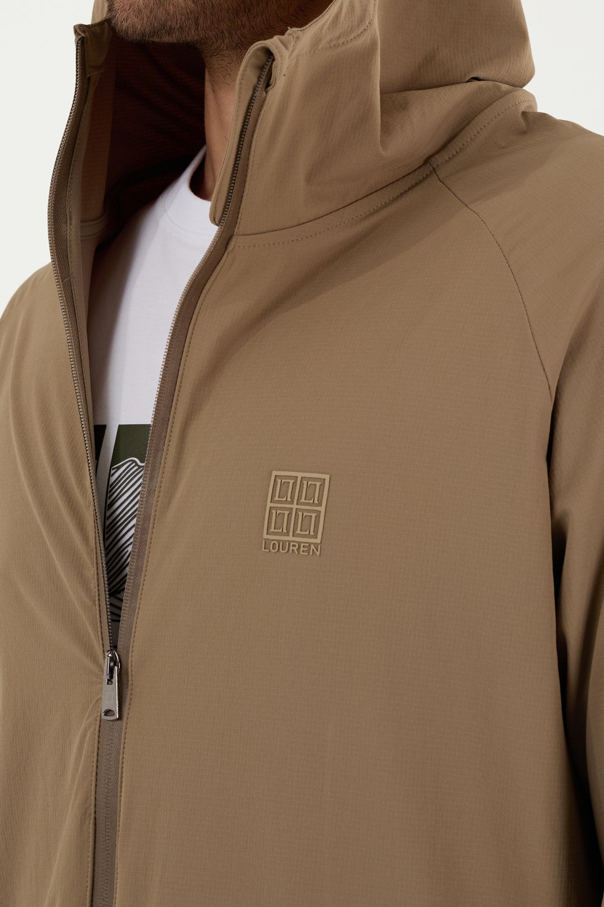 W864 Kapüşonlu Koşucu Üst