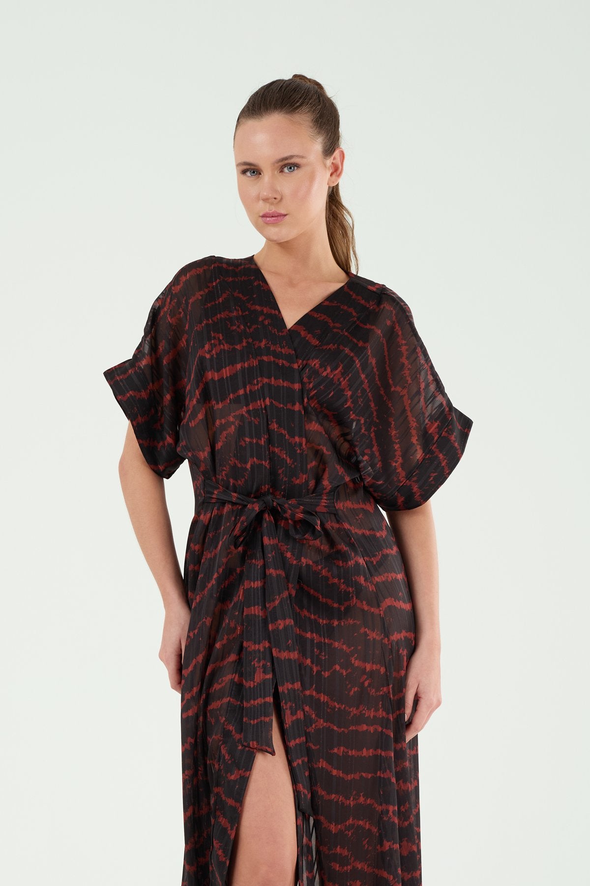 P25040 UZUN BAĞLAMALI KAFTAN
