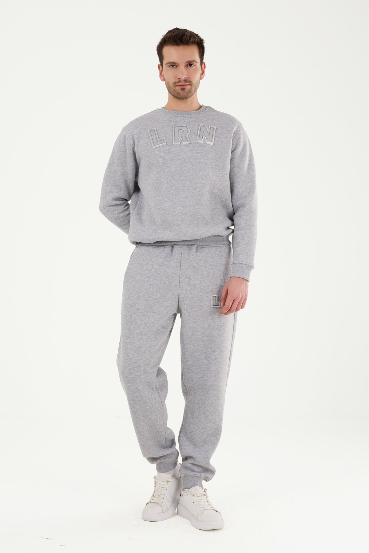 W863 Şardonlu Oversize Eşofman Üstü