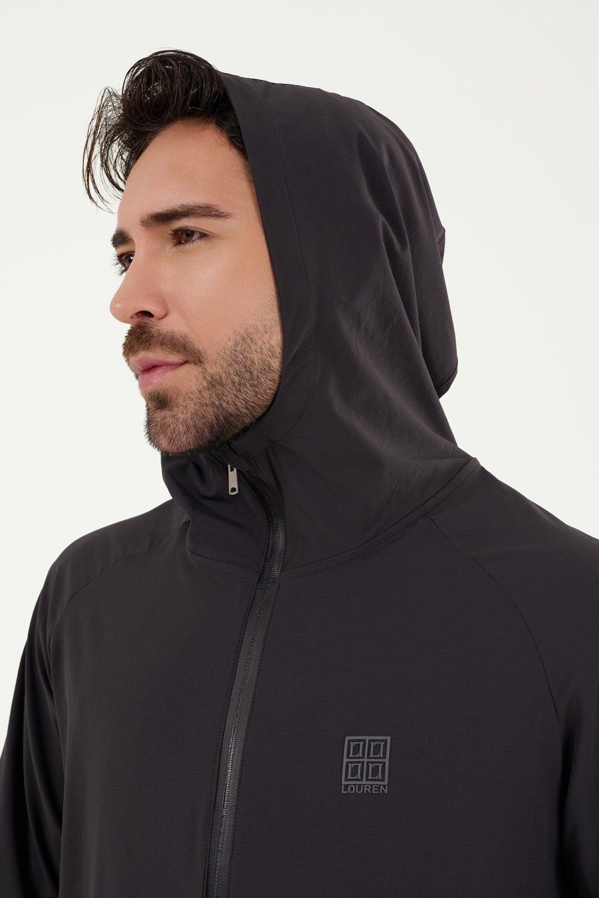 W864 Kapüşonlu Koşucu Üst