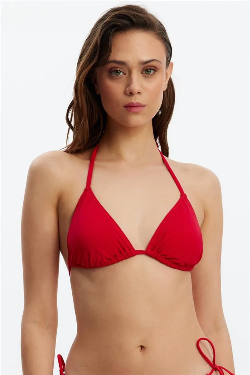 MM8500 Üçgen Bikini Üst - Kırmızı