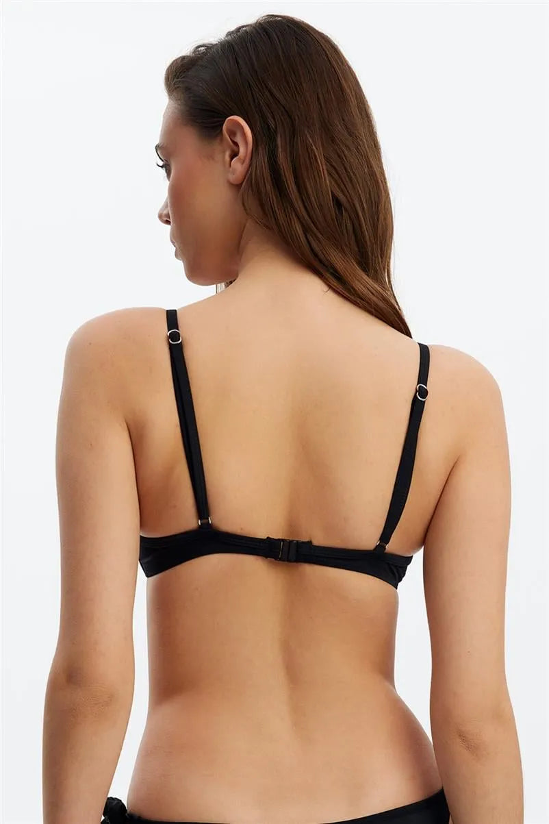 MM8502 Double Push Up Bikini Üstü - Siyah