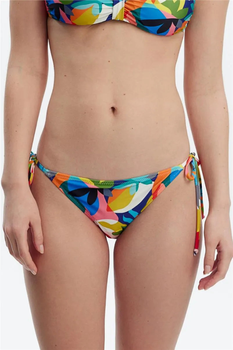 MM8504 İpli Bikini Alt - Desenli
