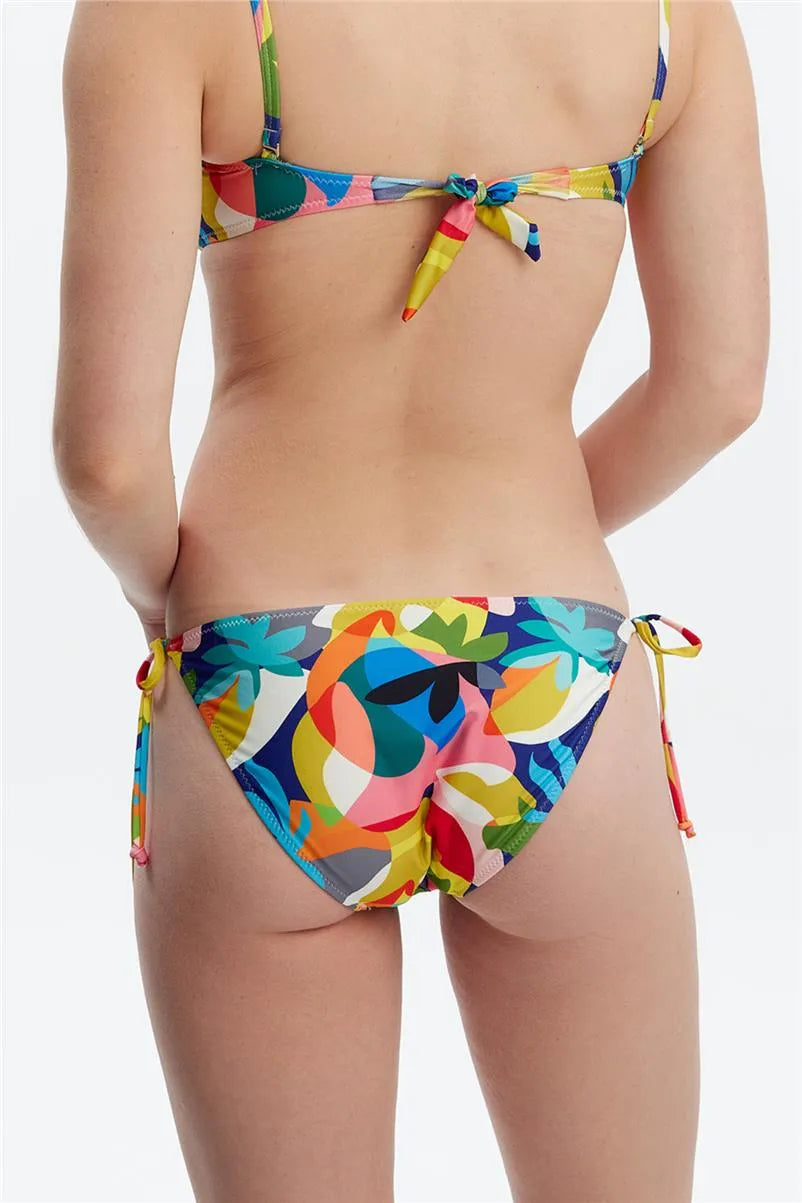 MM8504 İpli Bikini Alt - Desenli