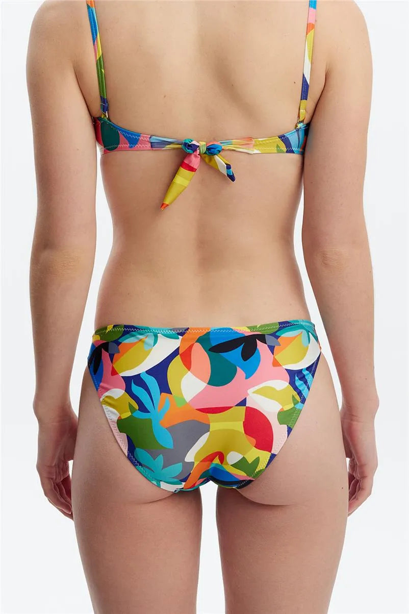 MM8507 İnce Kenarlı Bikini Altı - Desenli