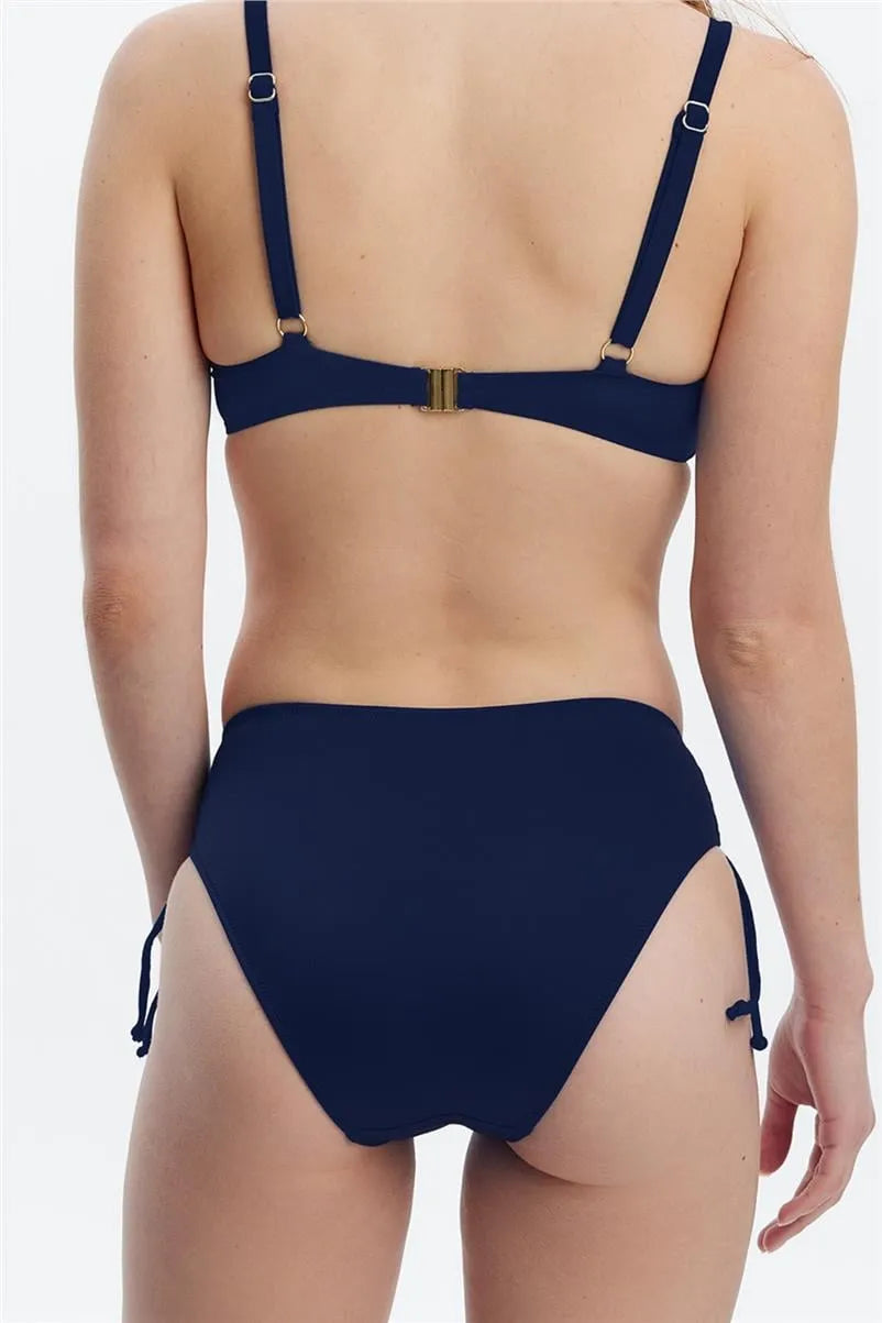 MM8509 Kenarı Tünelli Bikini Altı - Lacviert