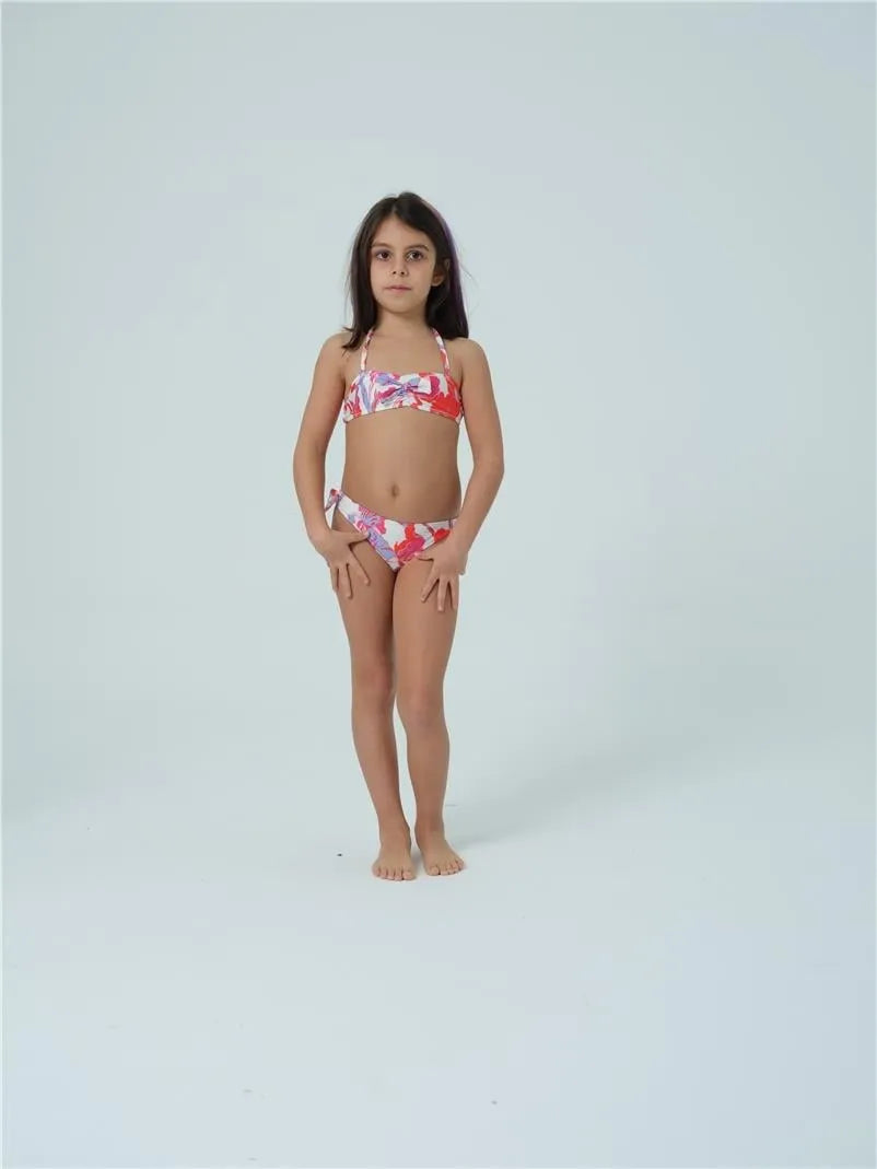 KÇ7509 Kız Çocuk Bikini - Kırmızı