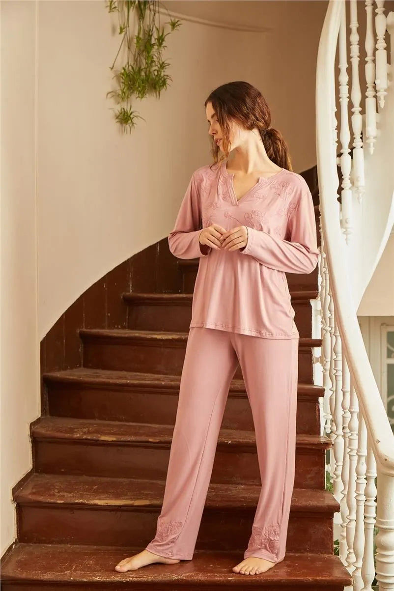 H120 Pijama Takımı - Gül Kurusu