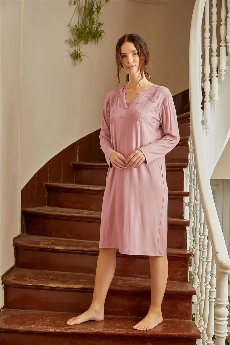 H121 Gecelik - Gül Kurusu