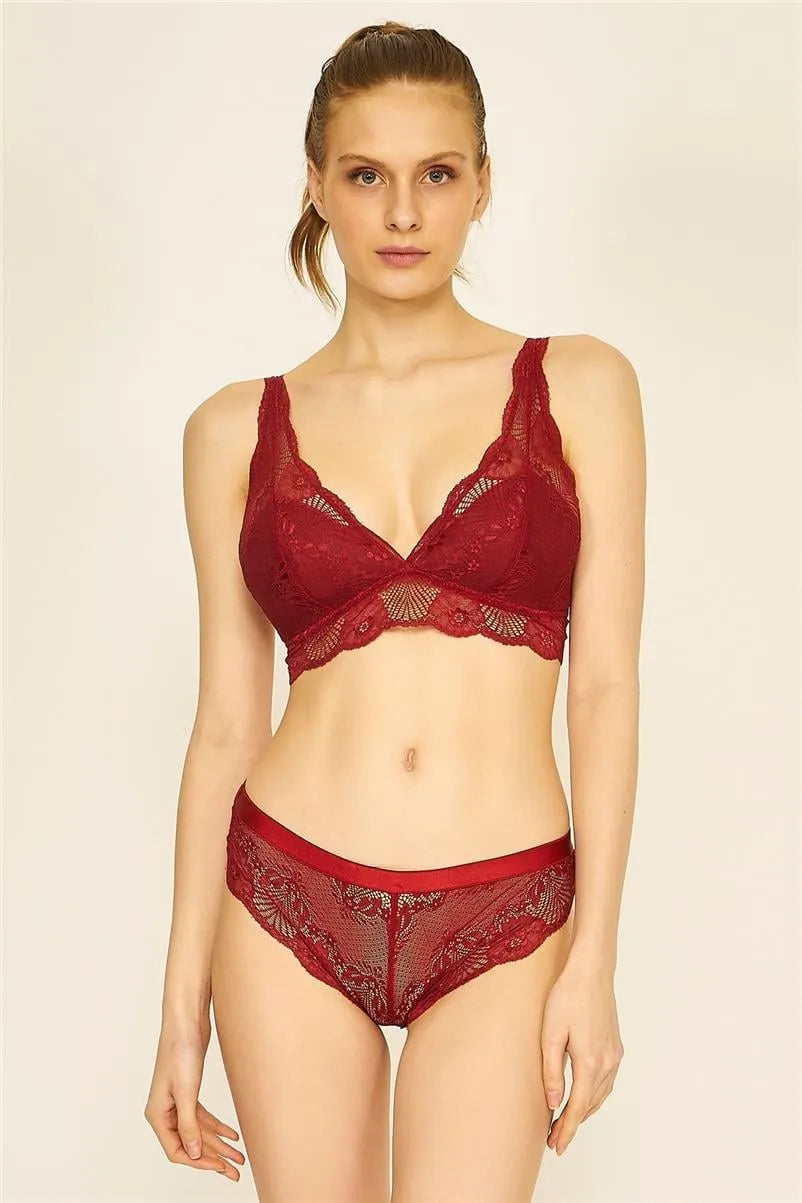 U315 Dantelli Külot - Bordo