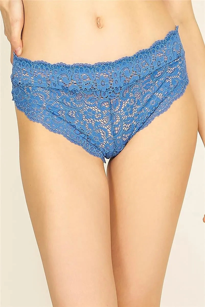 U309 Dantelli Külot - Mavi