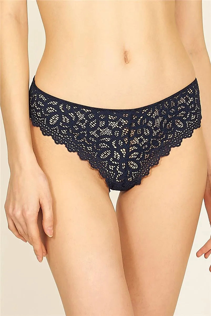 U311 Brazilian Dantelli Külot - Lacivert