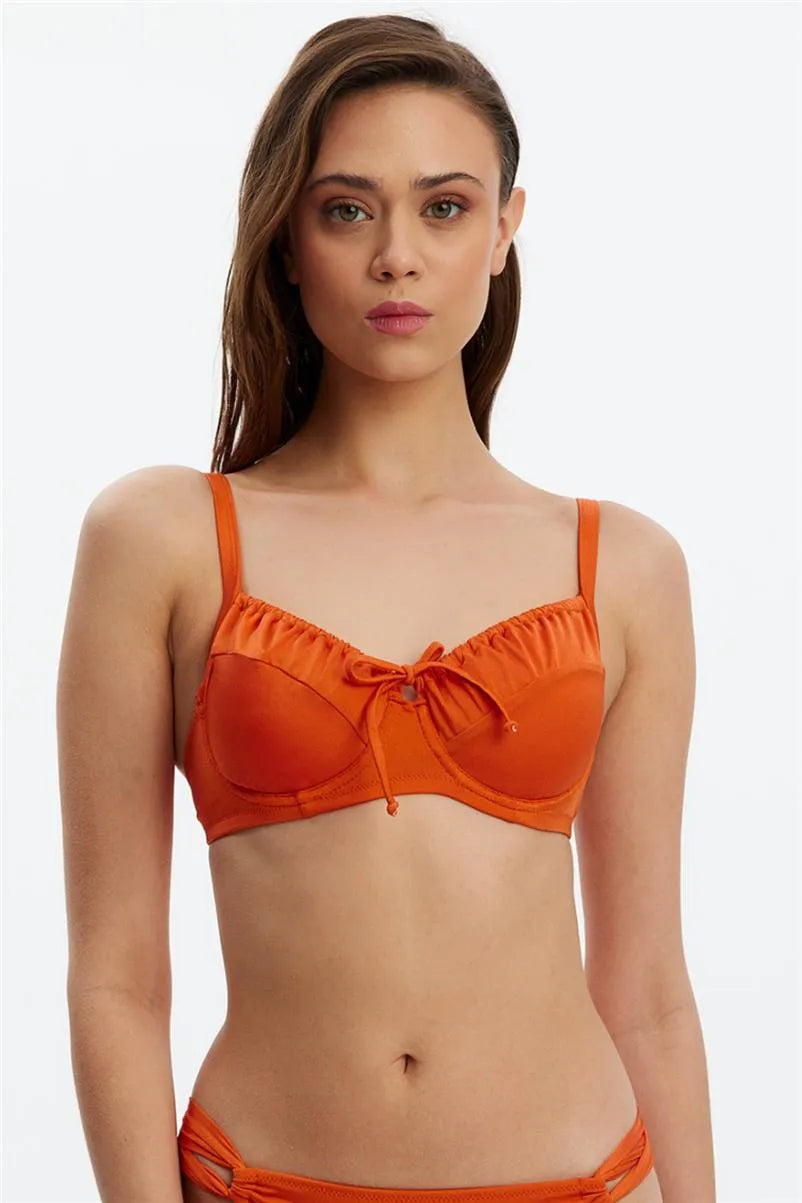 MM8513 Bağcıklı Toparlayıcı Üst - Oranj