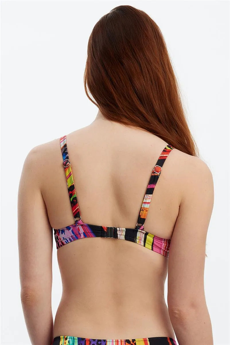 MM8513 Bağcıklı Toparlayıcı Üst - Leopar