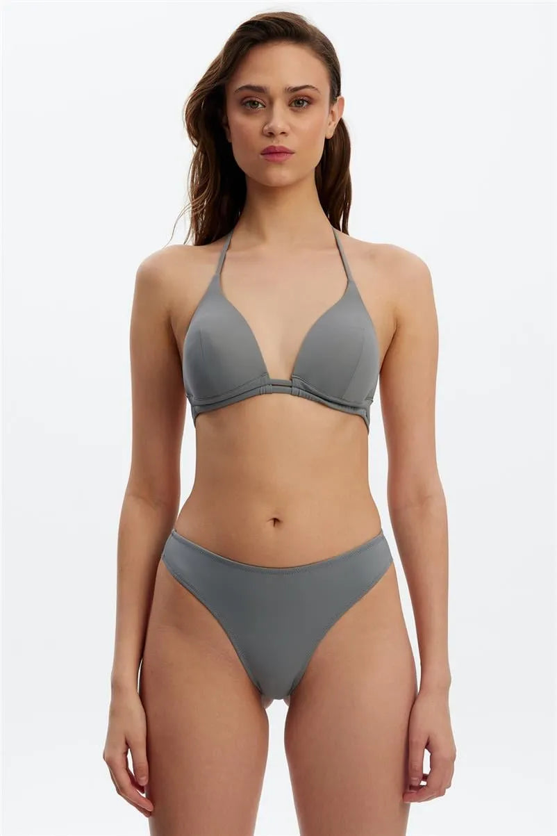 MM8523 Kaplı Üçgen Üst - Gri