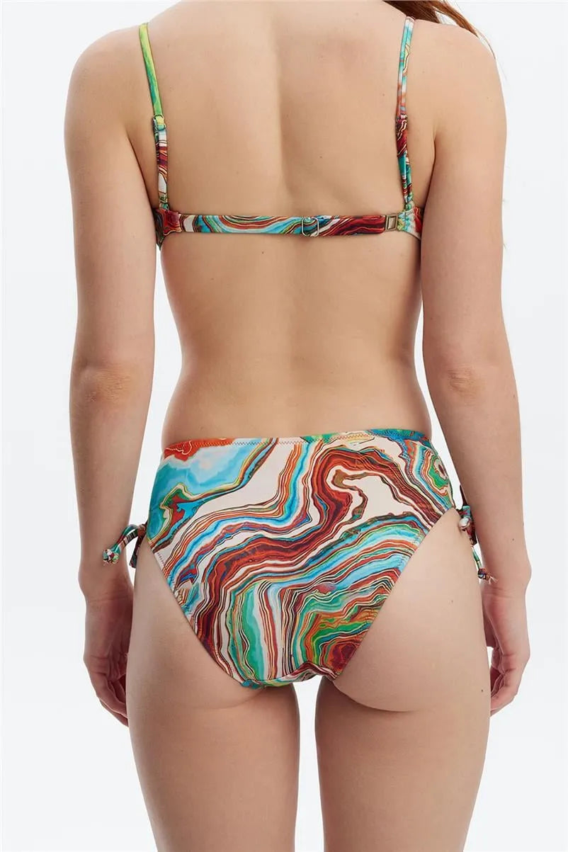 MM8509 Kenarı Tünelli Bikini Altı - Tarçın