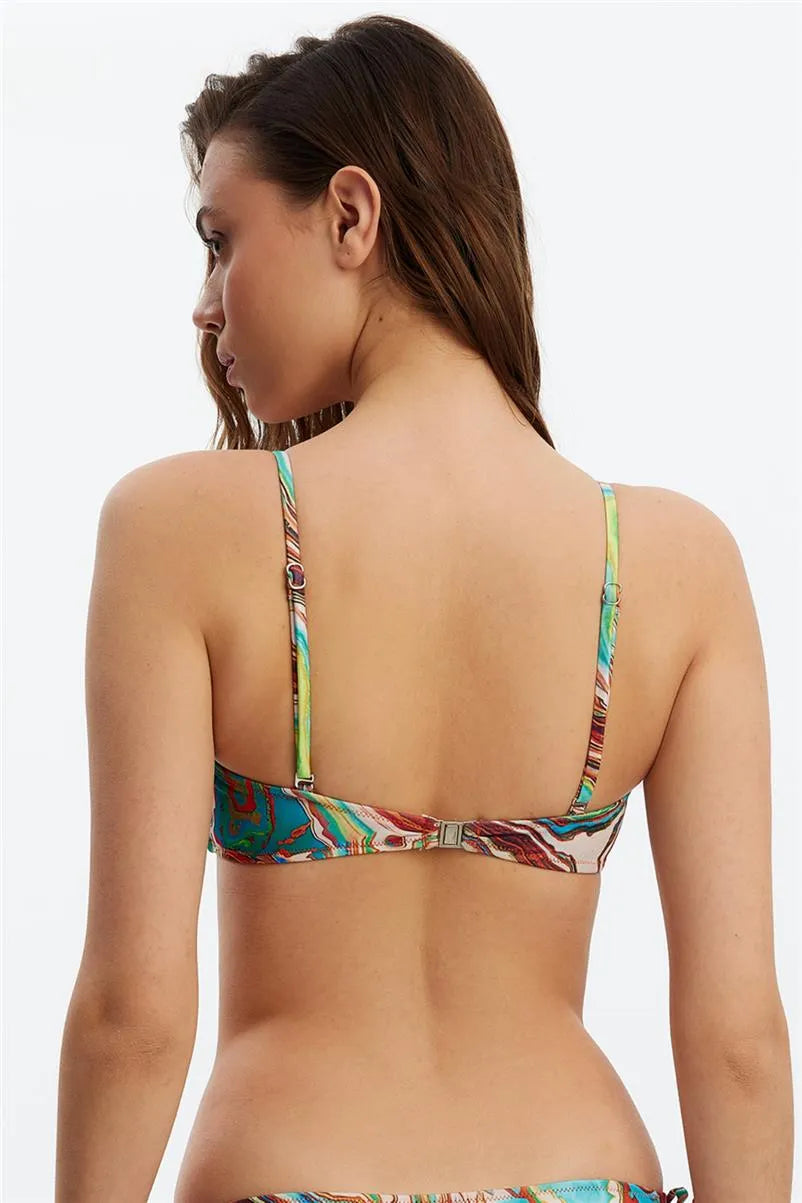 MM8518 U Telli Straplez Üst - Tarçın