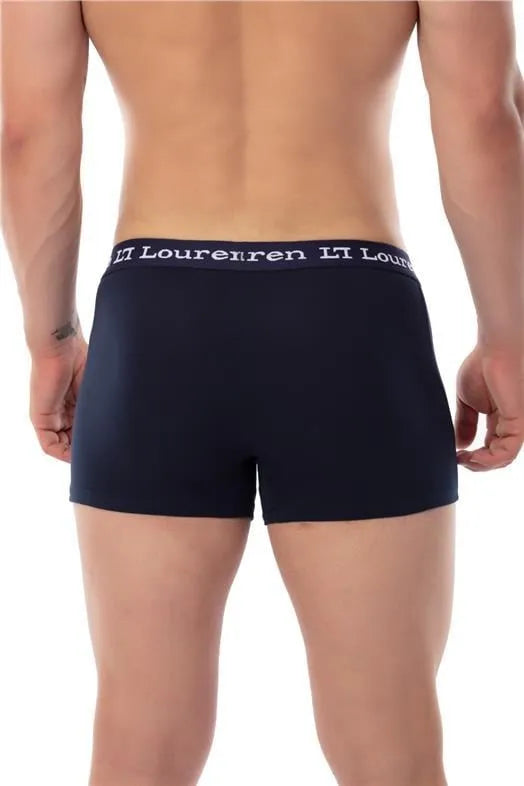 Siyah Düz Erkek 3'lü Boxer Seti - Siyah