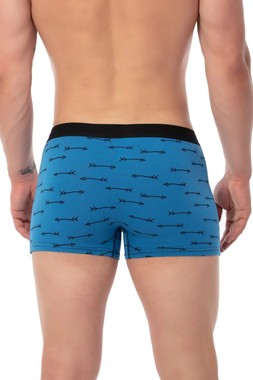 Mavi Oklu Erkek 3'lü Boxer Seti - Mavi Oklu
