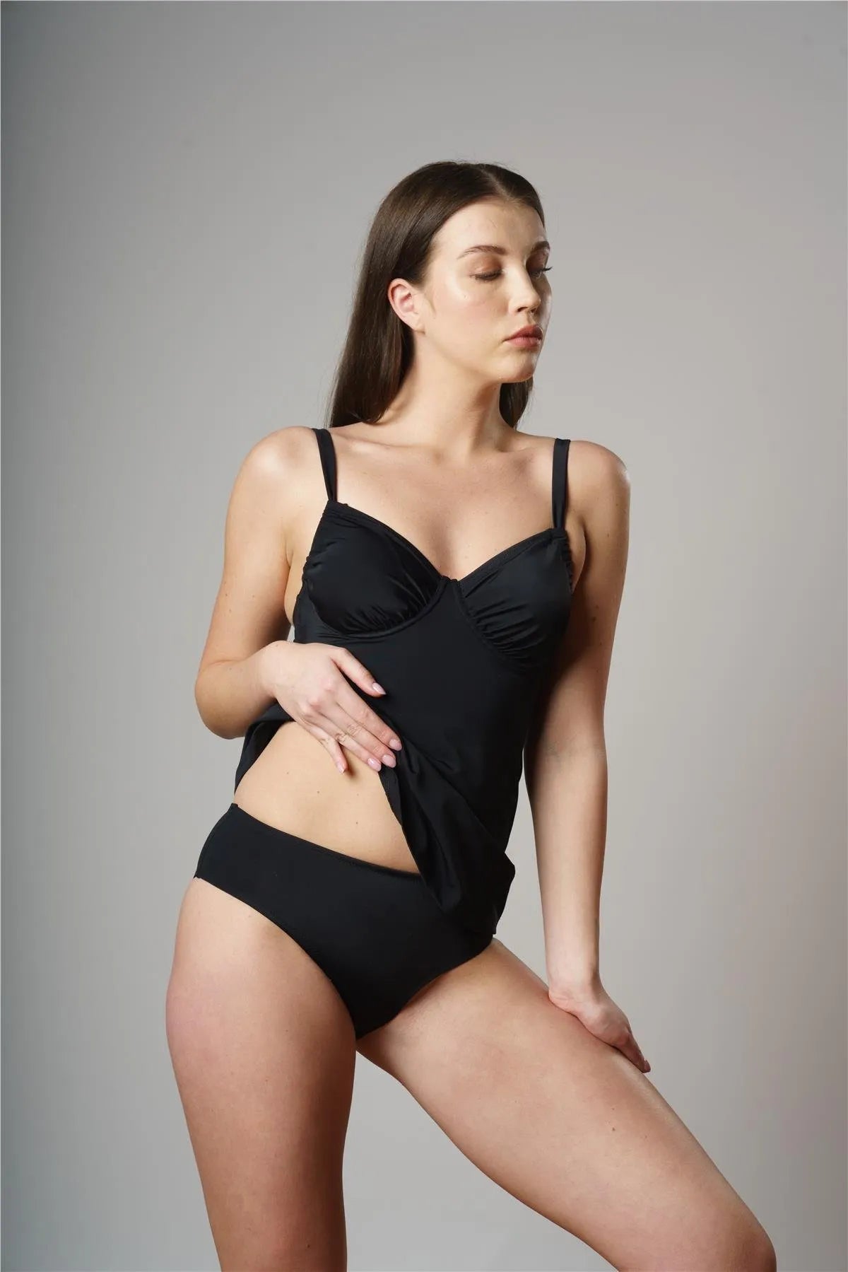 T4801 Ayarlanabilir Tankini - Siyah
