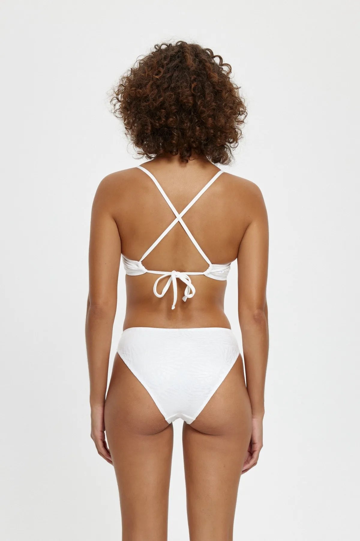 LB1986 Yarın Destekli Bikini Takımı - Beyaz