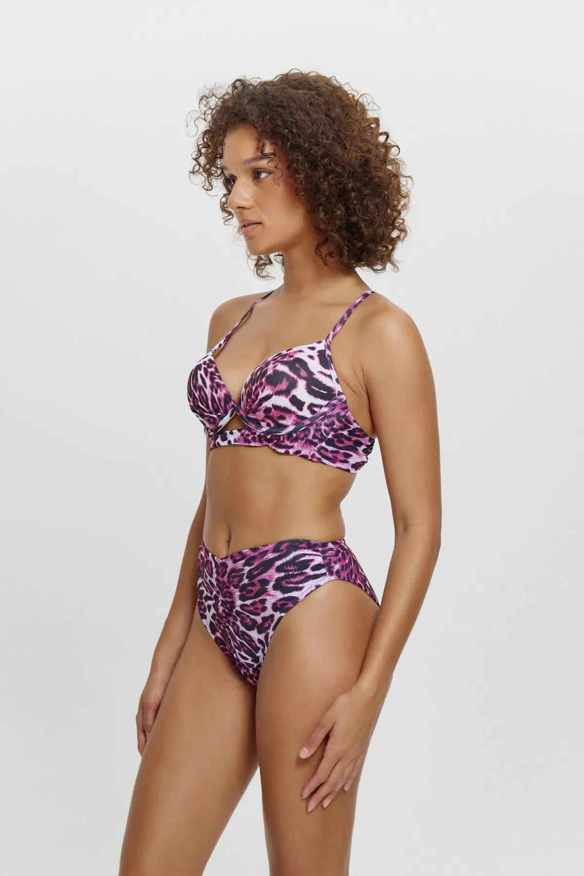 B1902 Kaplı Bikini - Fuşya