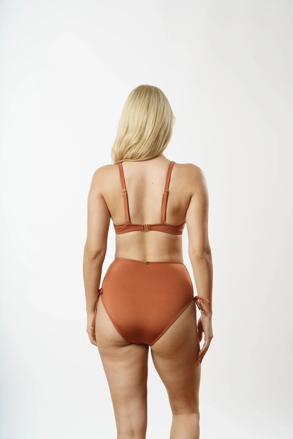 B1914 Tünelli Toparlayıcı Bikini - Kahverengi