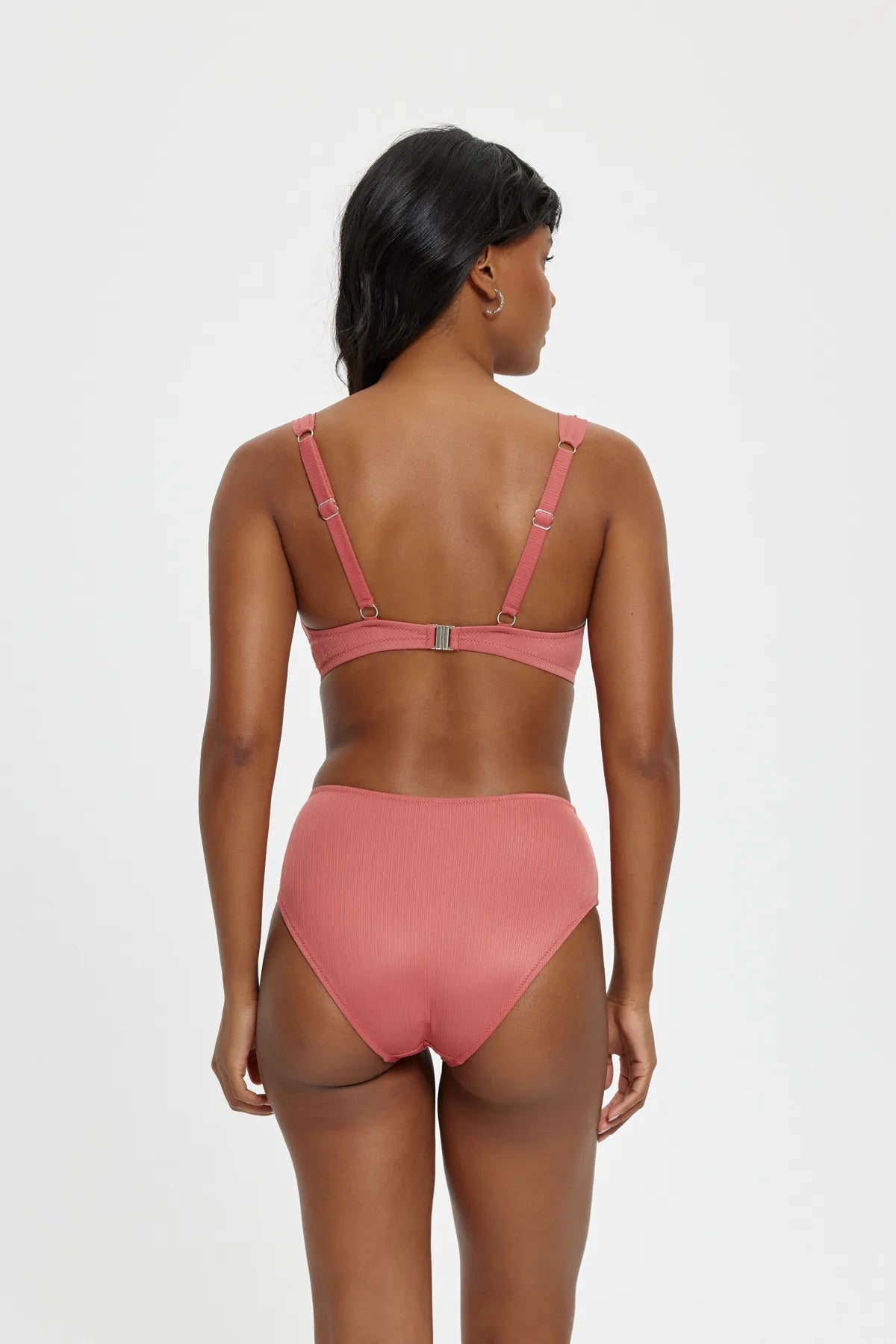 B11002 Boş Kaplı Toparlayıcı Bikini Takım - Bordo
