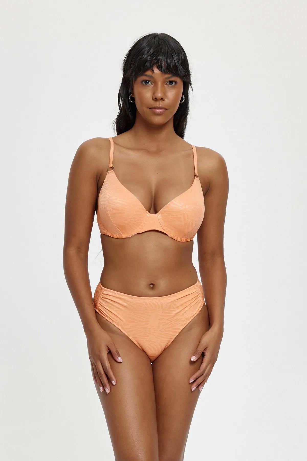 B11006 Boş Kaplı Bikini Takımı - Oranj