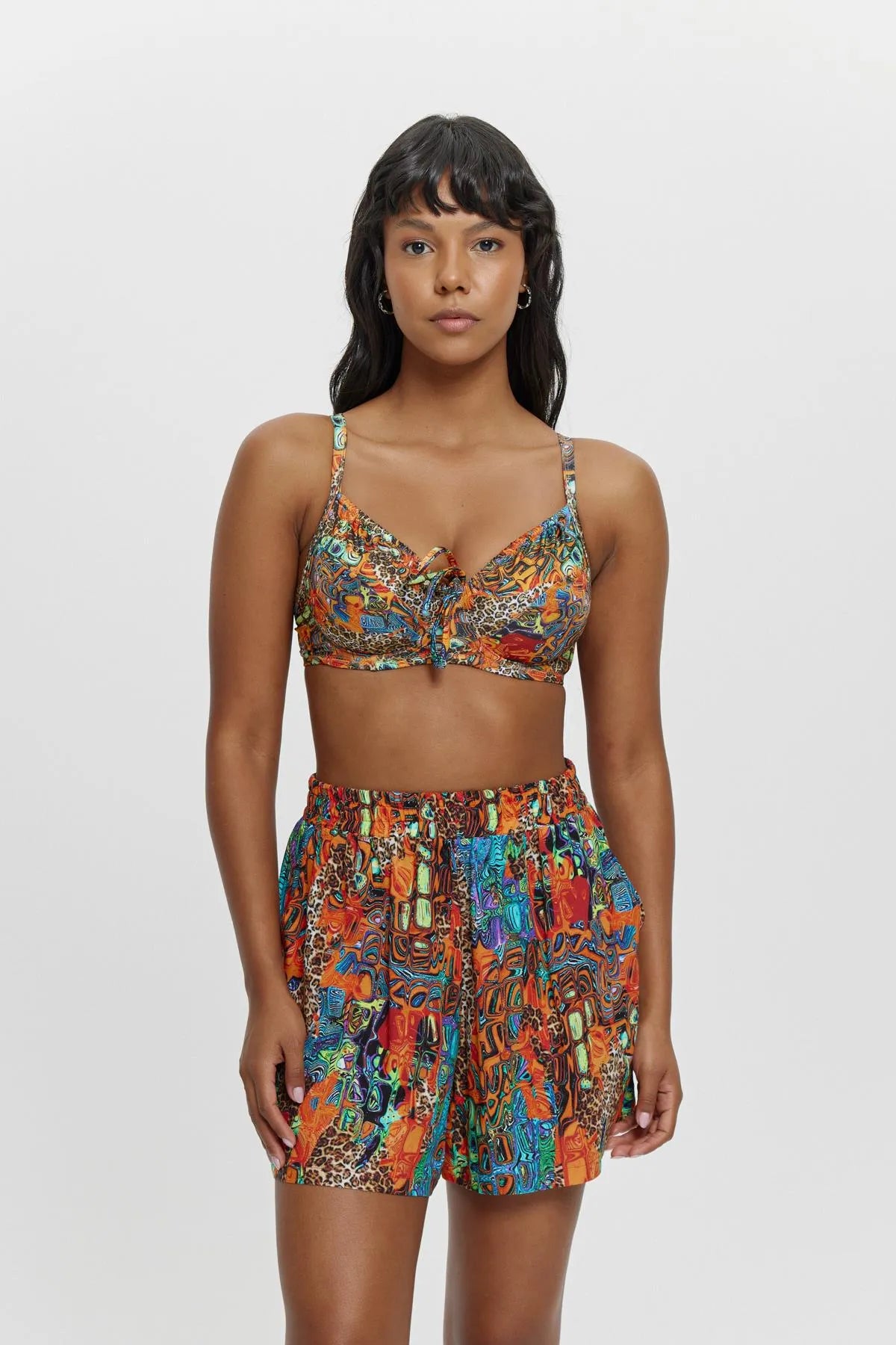 P15006 Kısa Cepli Şort - Oranj