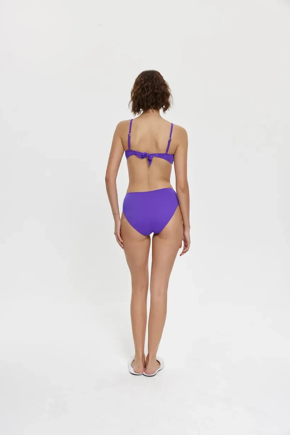 B11030 Boş Kaplı Straplez Bikini Takımı - Mor