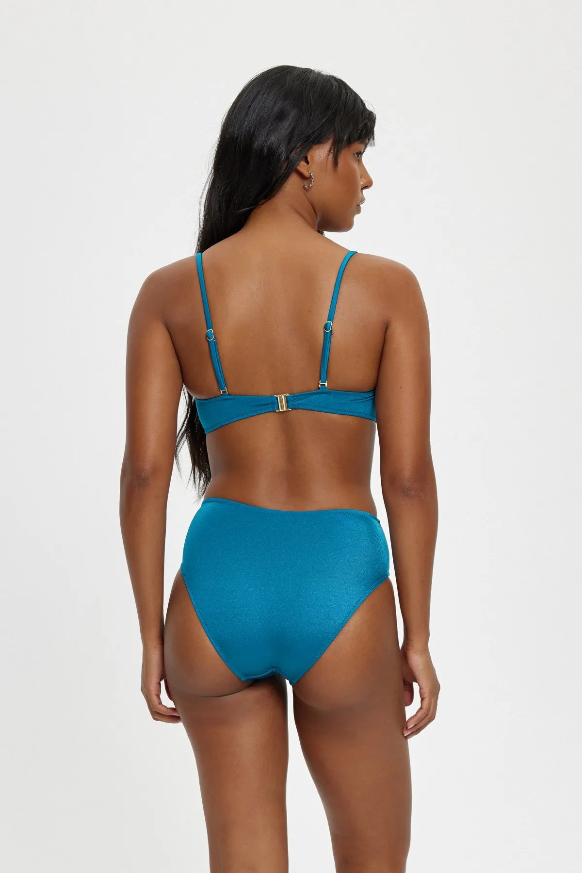 B11080 Boş Kaplı Bikini Takım - Petrol