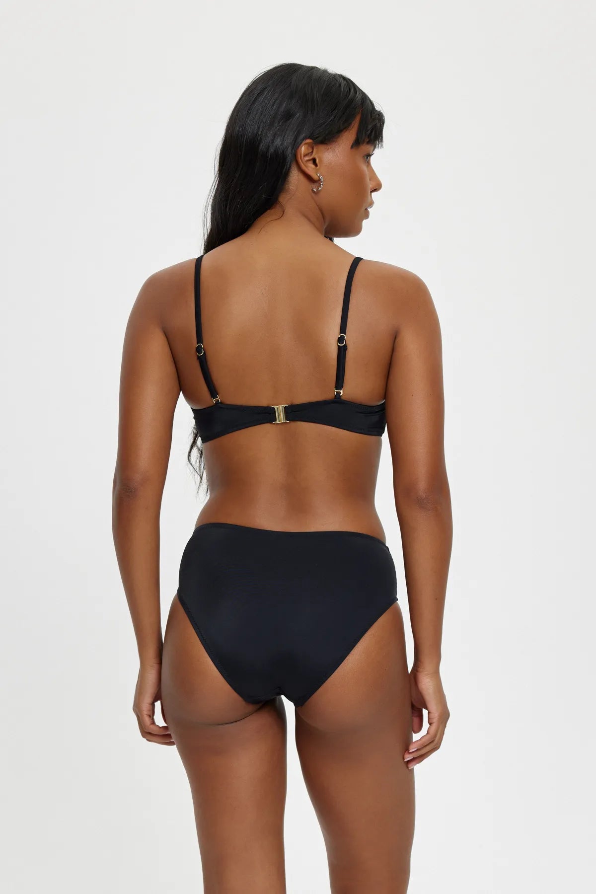 B11080 Boş Kaplı Bikini Takım - Siyah