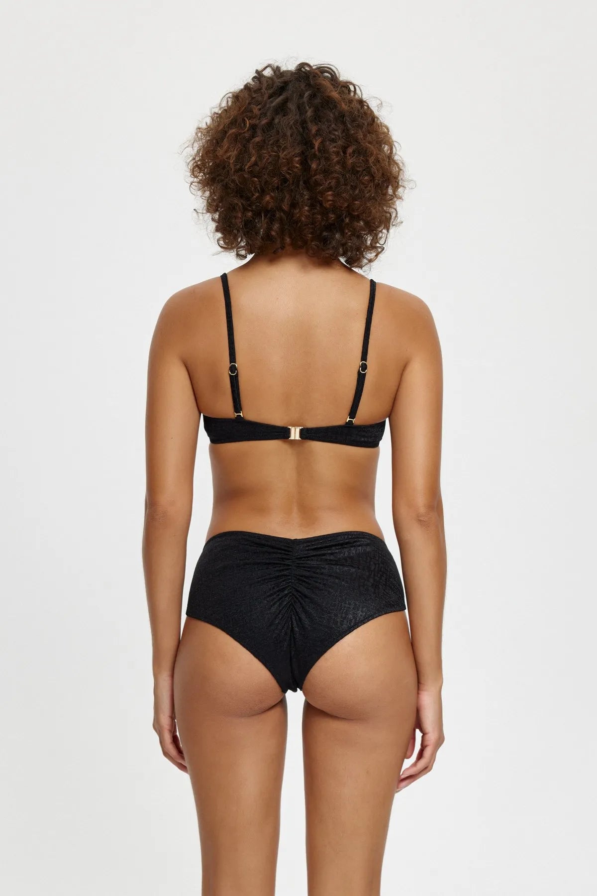 B11085 Straplez Kaplı Bikini Takım - Siyah