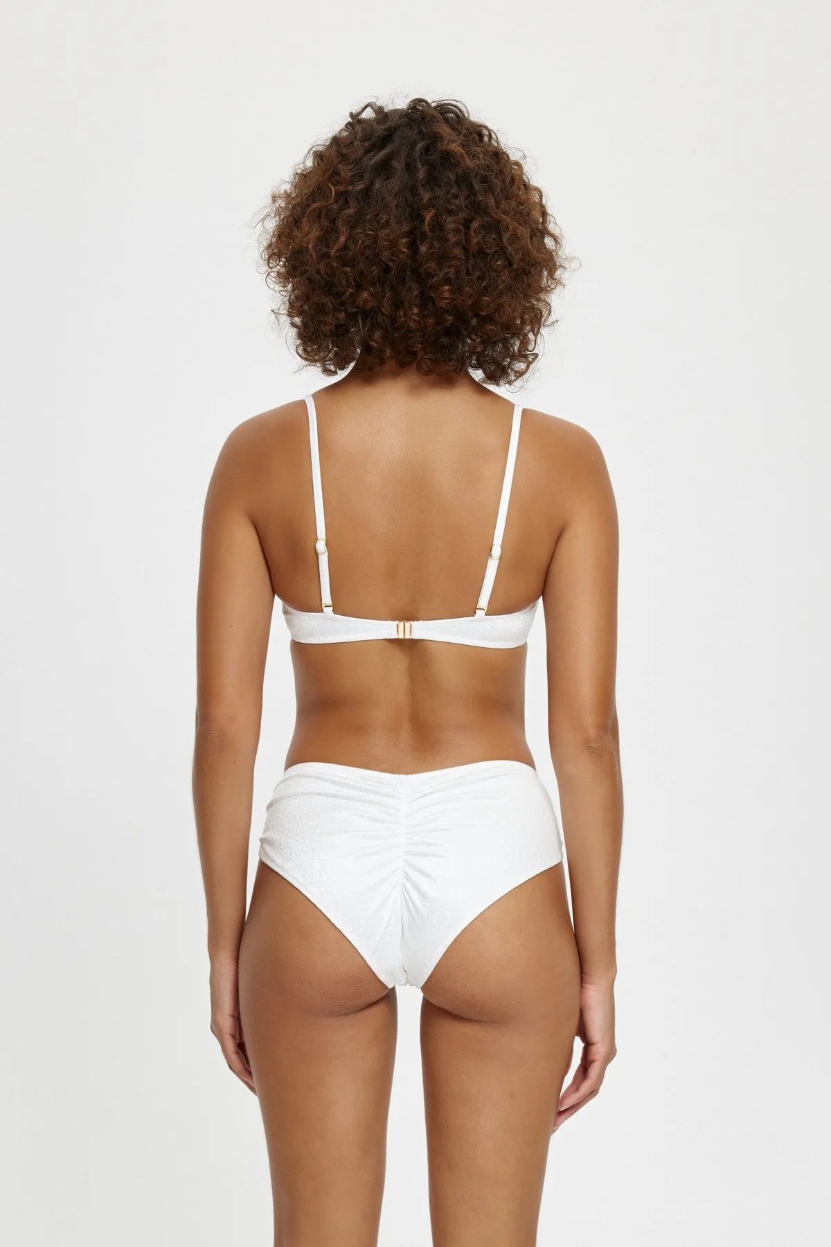 B11085 Straplez Kaplı Bikini Takım - Beyaz