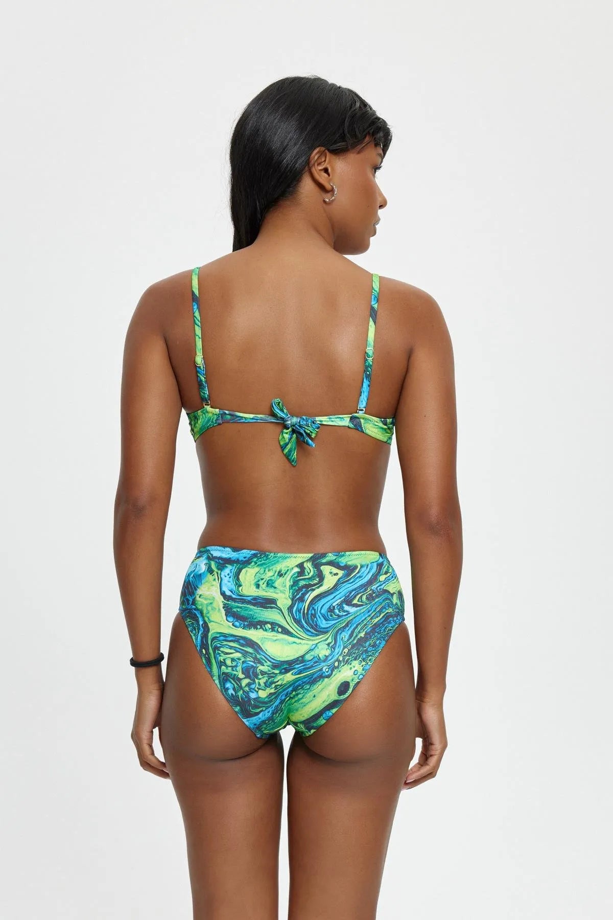 B11088 Boş Kaplı Bikini Takımı - Yeşil