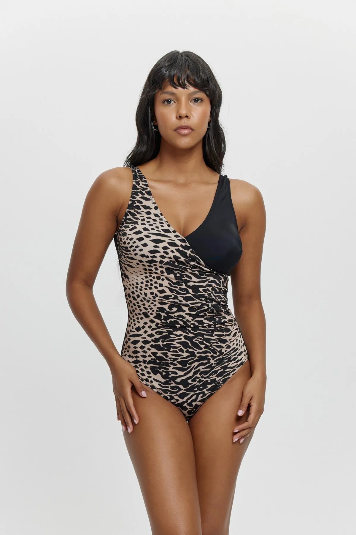 M12056 Kruvaze Mayo - Siyah