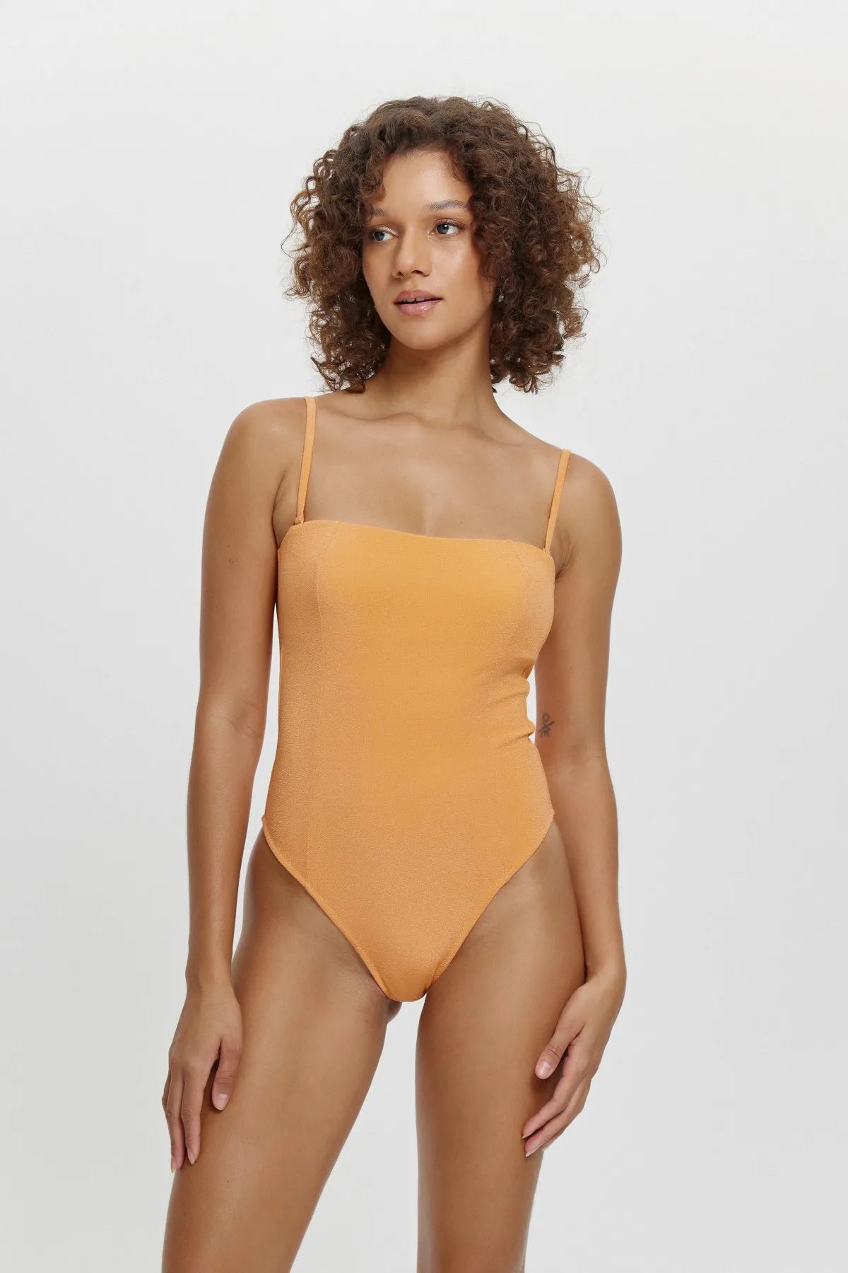 M12059 Kaplı Straplez Mayo - Turuncu