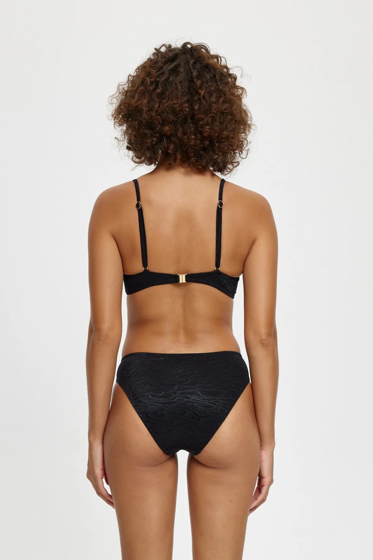 B11106 Luplu Toparlayıcı Bikini Takımı - Siyah