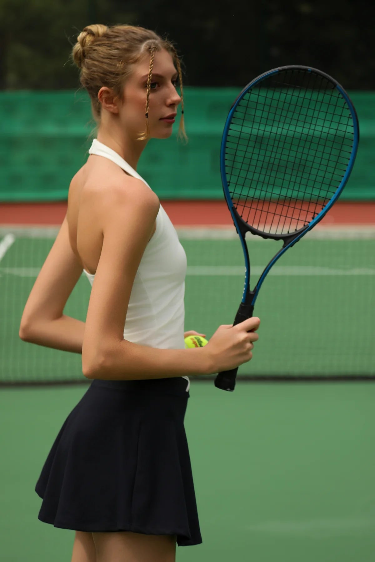 İç Şortlu Mini Spor Etek - Lacivert