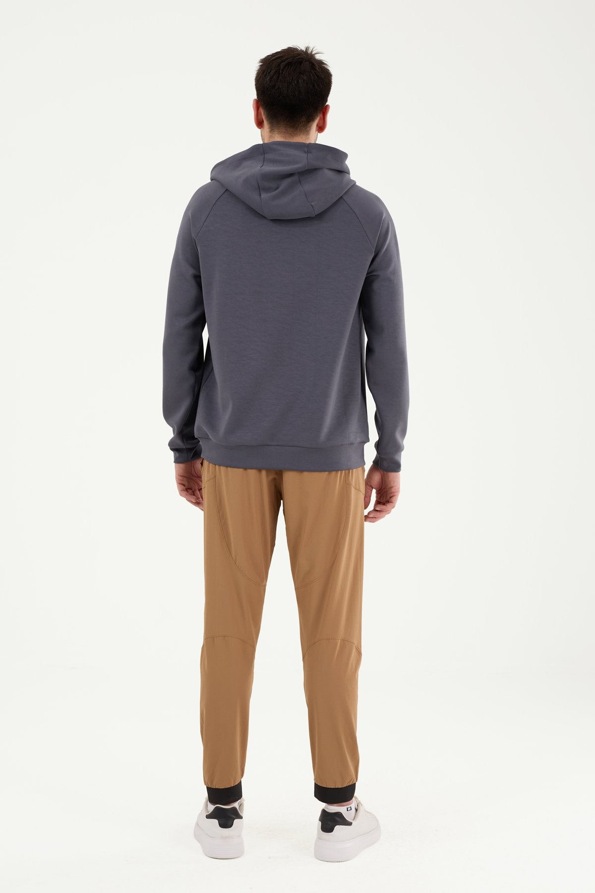 W861 Modal Kumaş Kapüşonlu Spor Üst