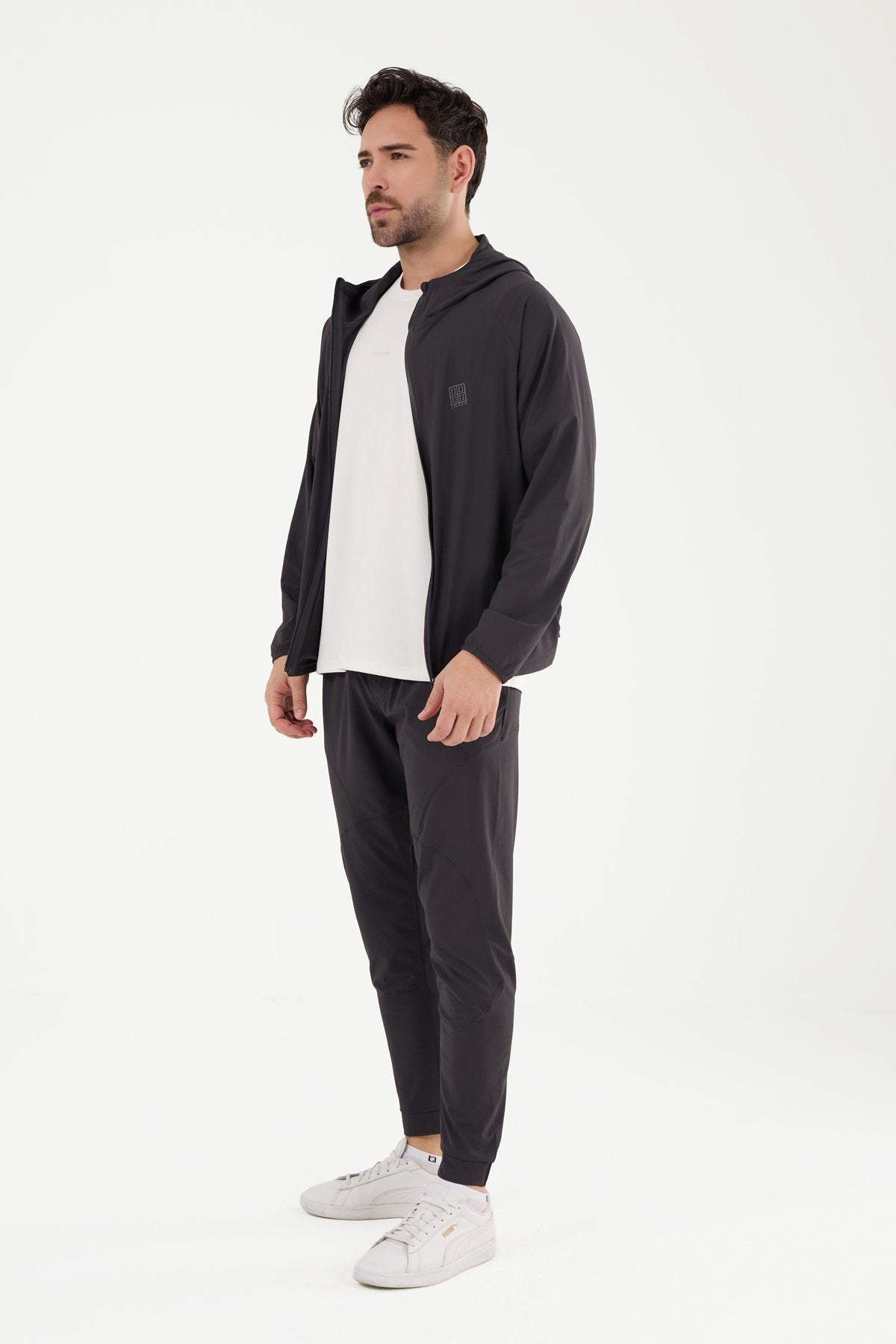 W864 Kapüşonlu Koşucu Üst