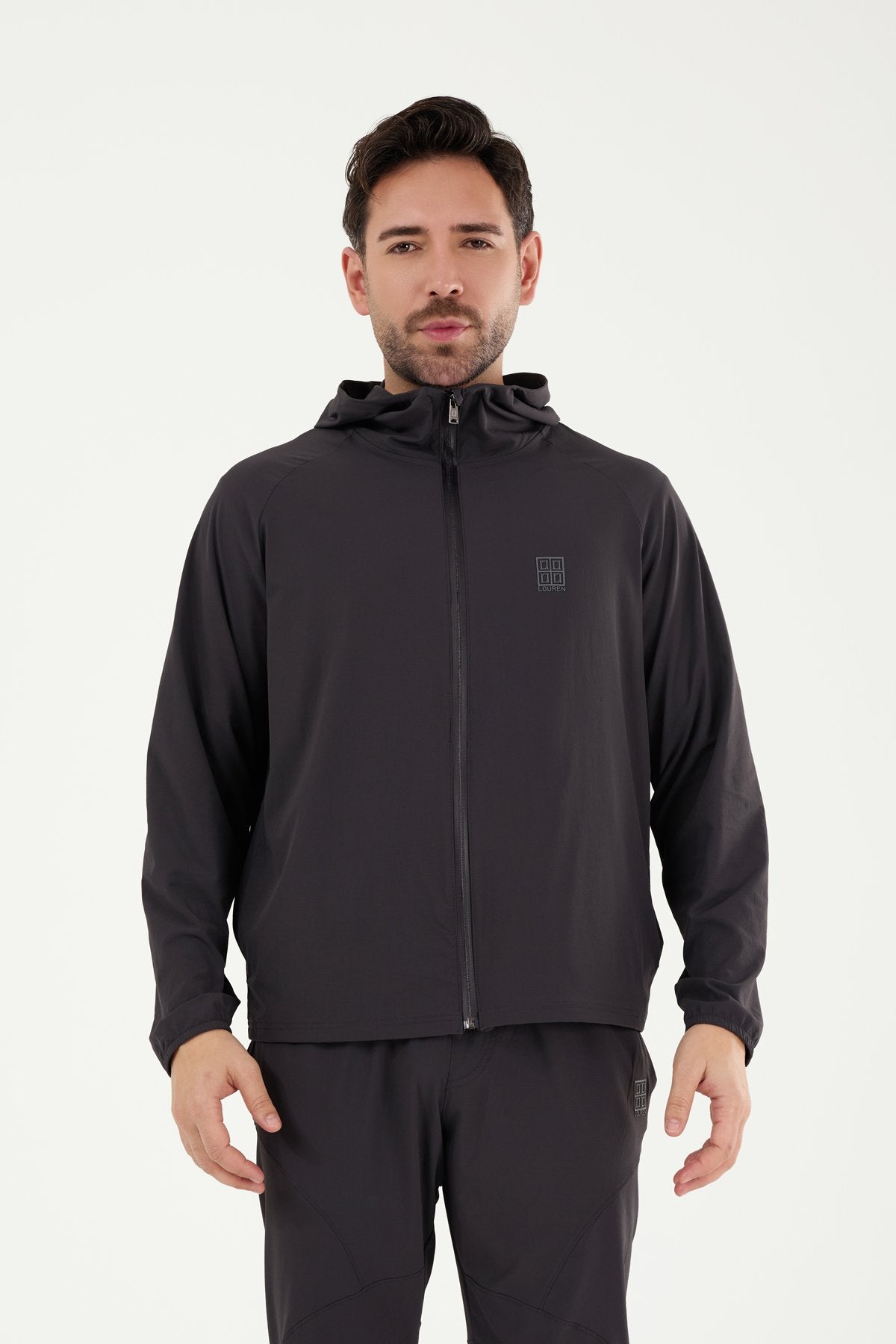 W864 Kapüşonlu Koşucu Üst