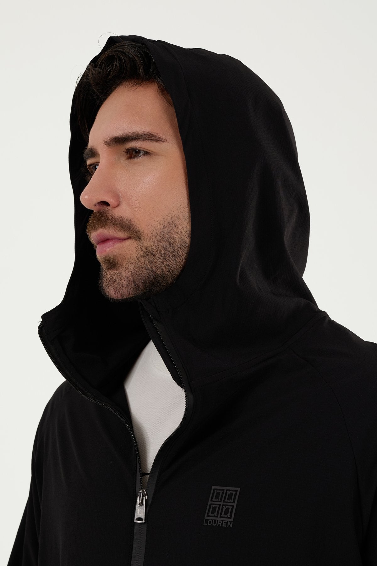 W864 Kapüşonlu Koşucu Üst