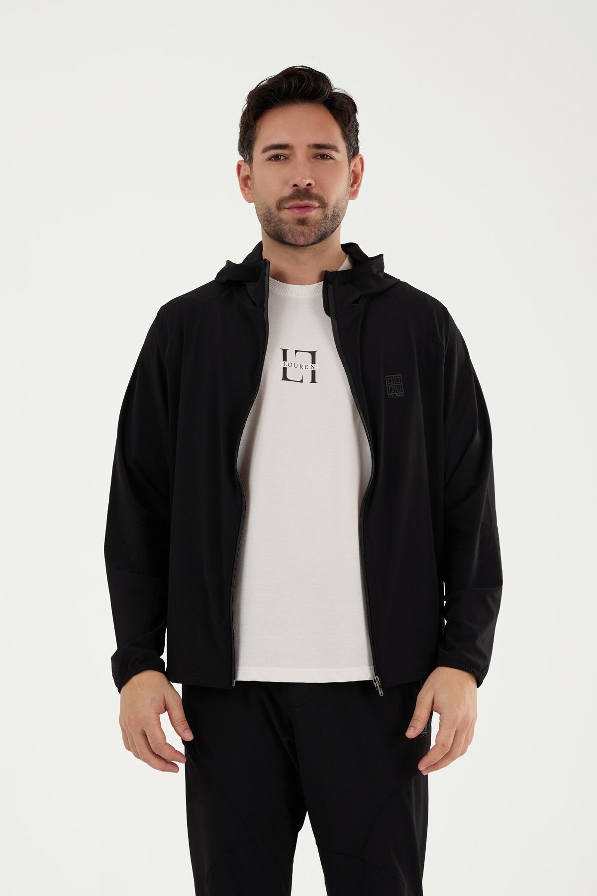 W864 Kapüşonlu Koşucu Üst