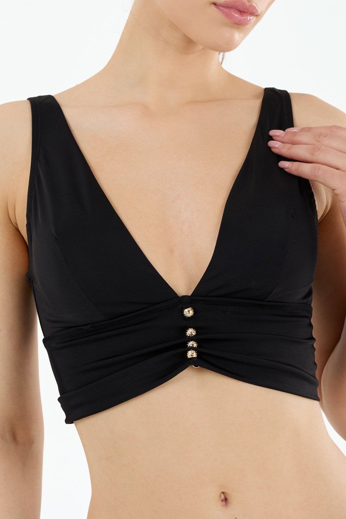 B21191 Uzun Üçgen Bikini Takım