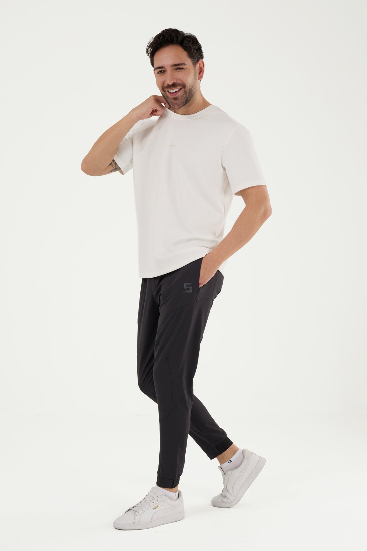 W857 Modal Kumaş Bisiklet Yaka T-shirt